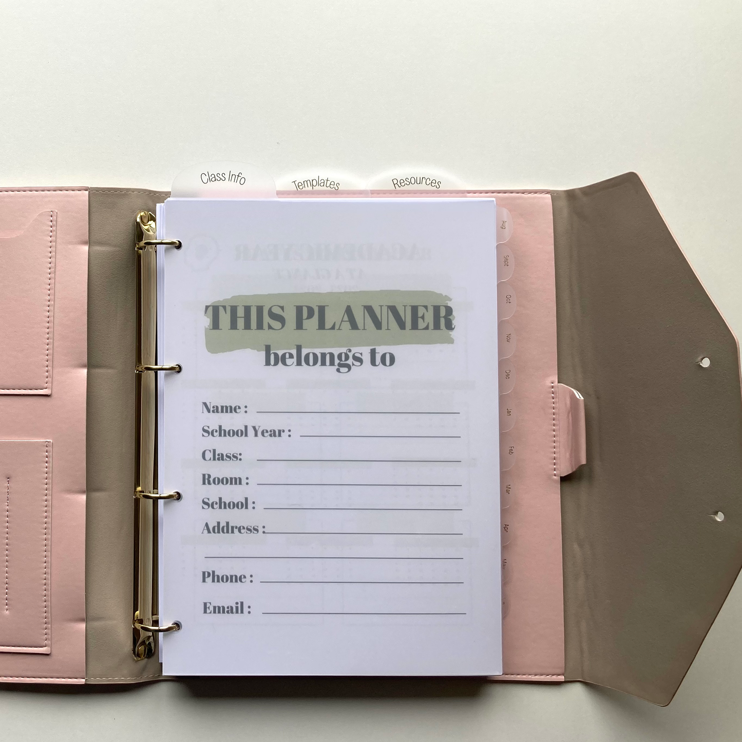 A4 Refillable Teacher Planner image 8