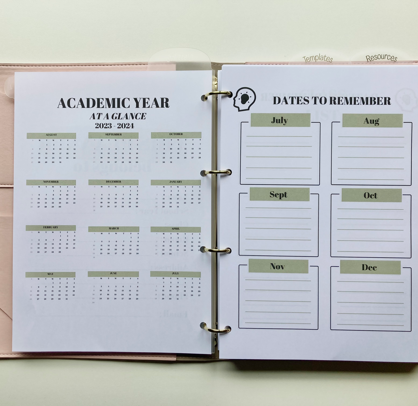 A4 Refillable Teacher Planner image 7