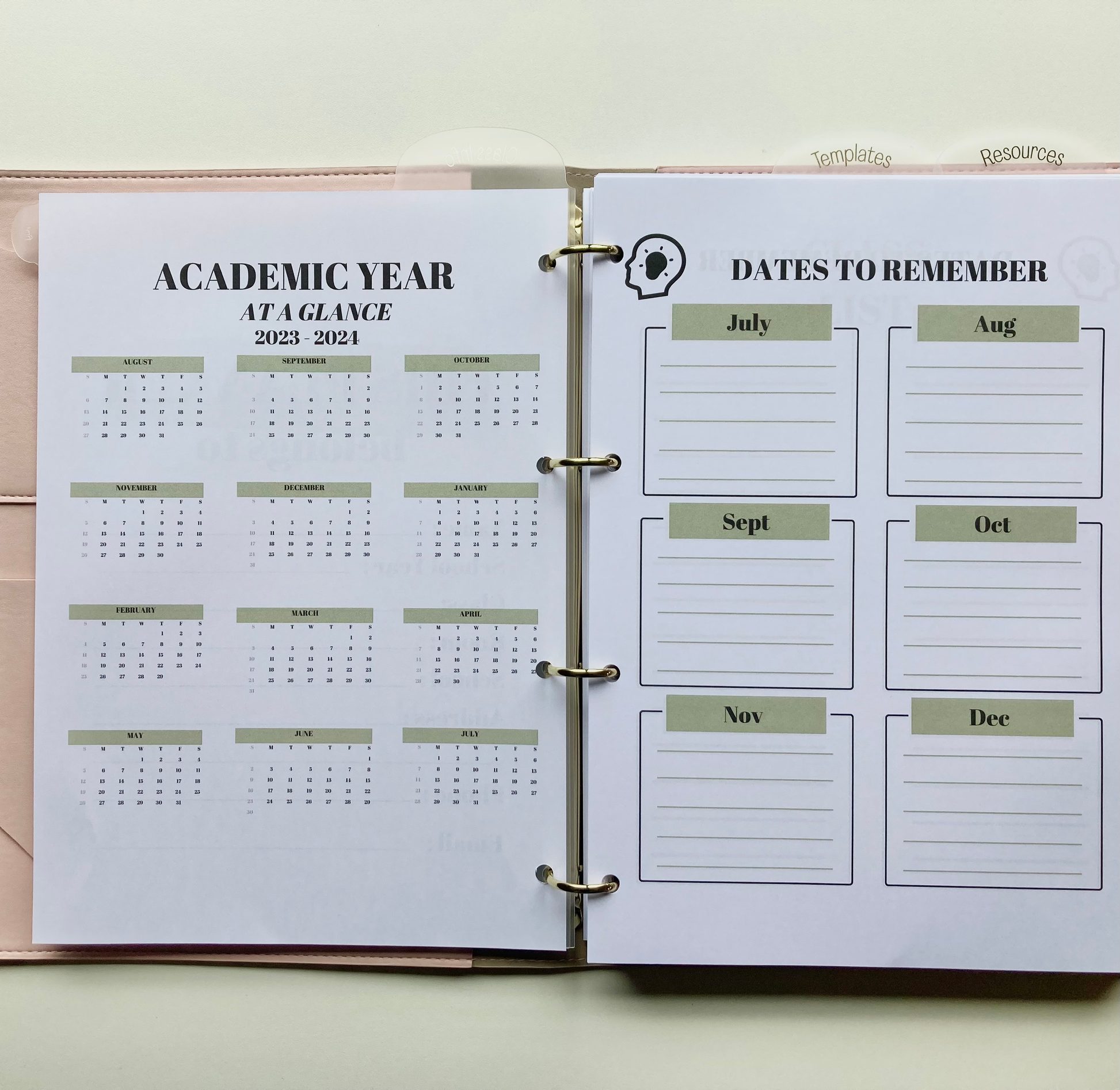 A4 Refillable Teacher Planner image 7