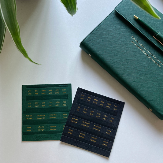 Vegan Leather tab divider stickers for planners image 0