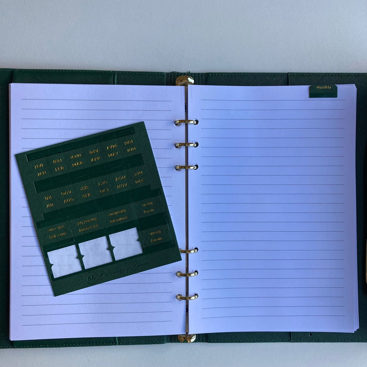 Vegan Leather tab divider stickers for planners image 2