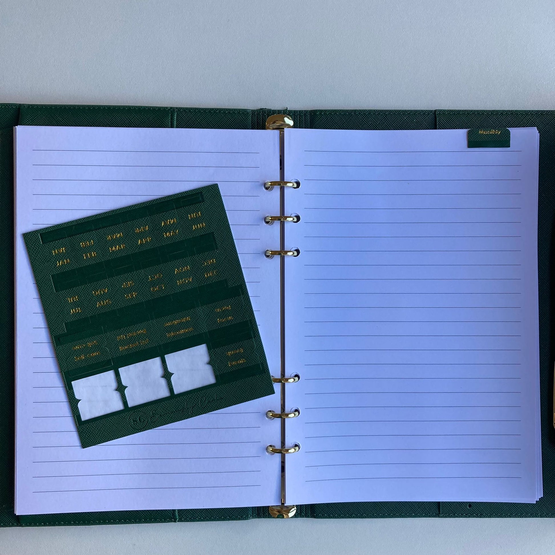 Vegan Leather tab divider stickers for planners image 2