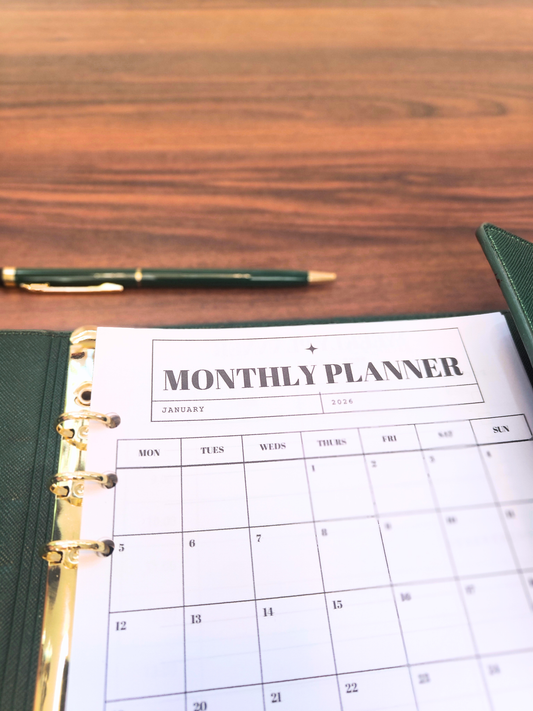 A5 6 Month Dated Planner Insert