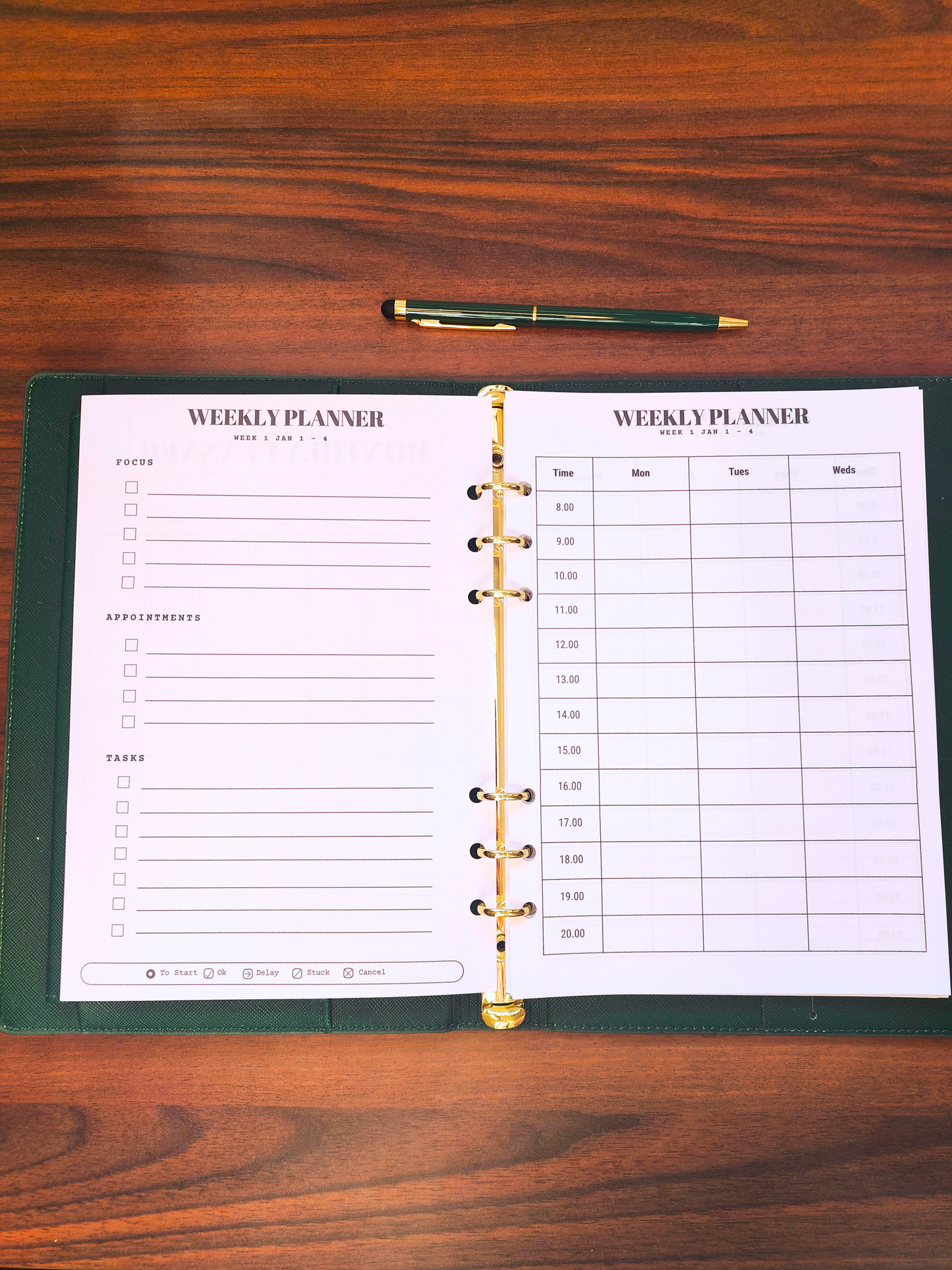 A5 6 Month Dated Planner Insert