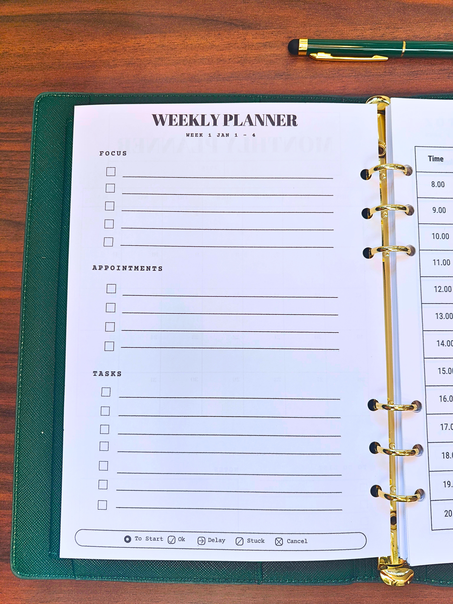 A5 6 Month Dated Planner Insert