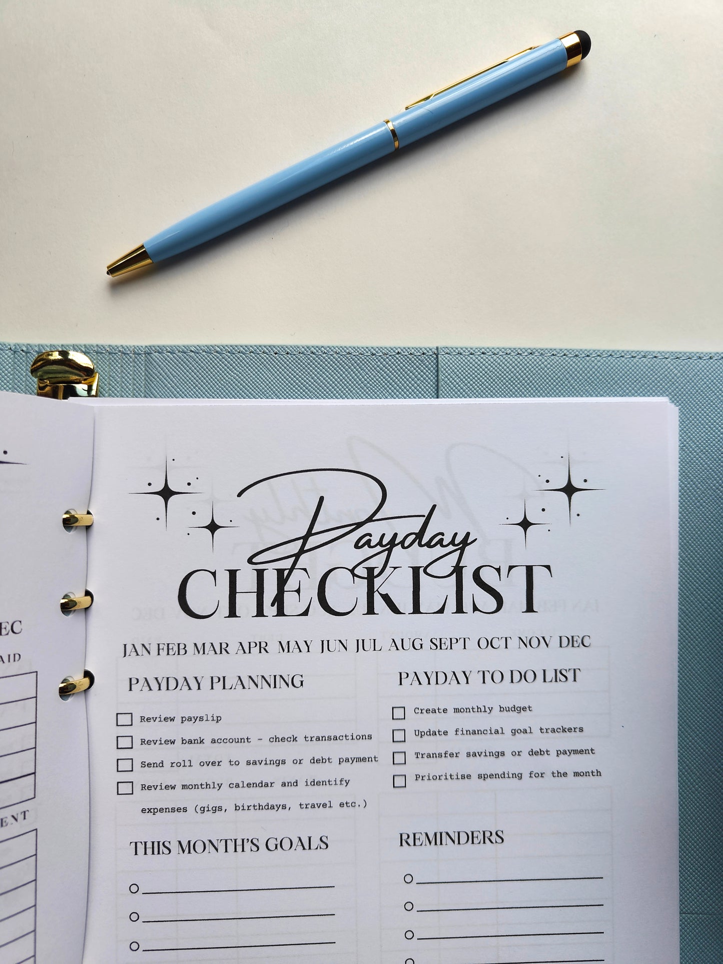 Payday Planner Insert image 0